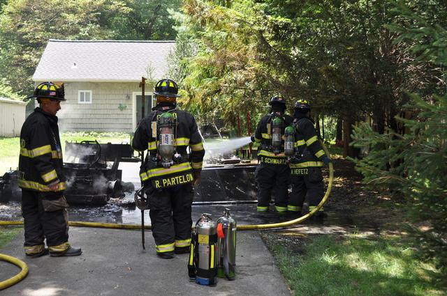 Lawnmower Fire West Patent Road